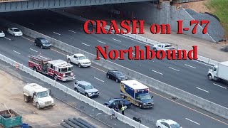 CRASH In A Construction Zone Backs Up Traffic | I-77 Rock Hill SC