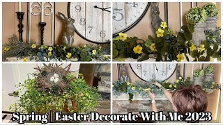 Spring | Easter Decorate With Me 2023 | Spring Decor | Spring Decor Ideas For Your Fireplace