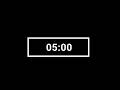 5 Minutes Silent Timer ⏰ | Soft Ending Alarm | No Music | Focus, Study, Work, Reading & Productivity