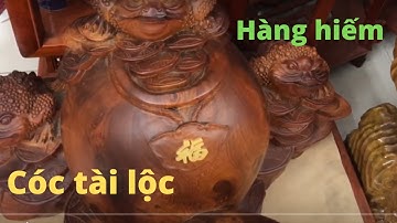 Cóc Tài Lộc - (Thiềm Thừ) Bằng Gỗ Hương ta siêu đẹp. Tác phẩm hiếm thấy trên thị trường 2021