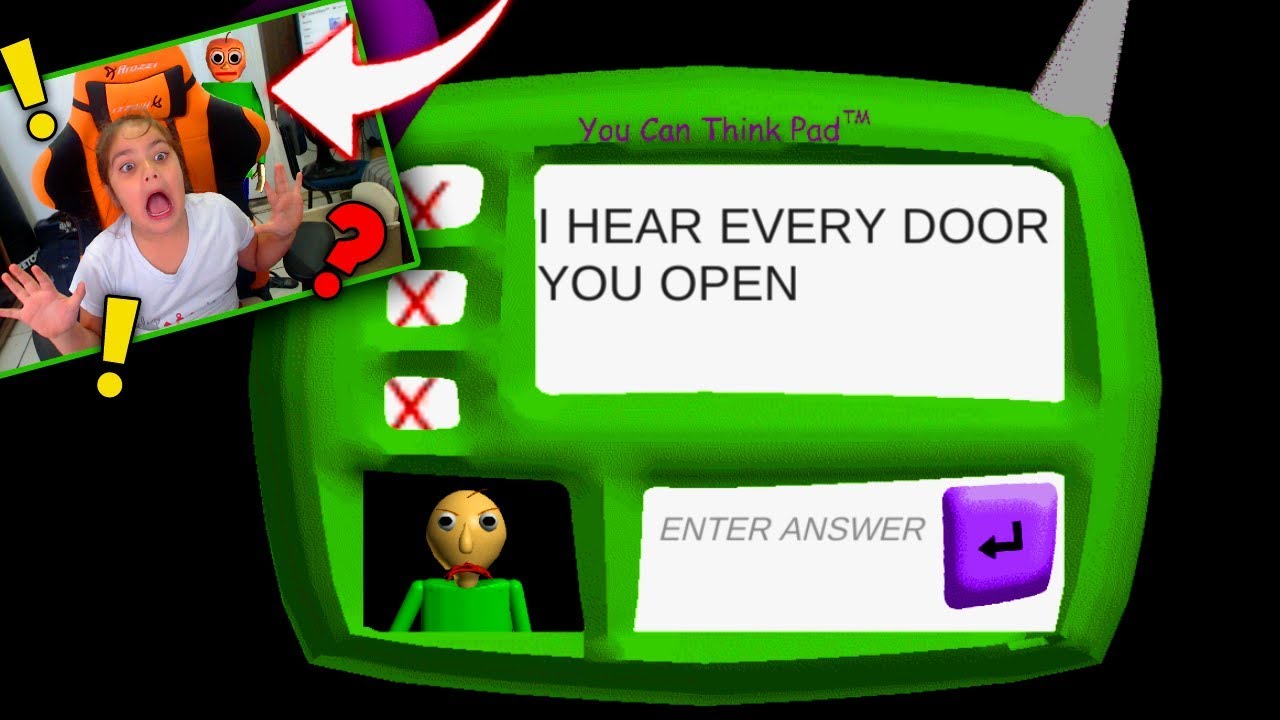 huestation live MINHA SOBRINHA ERROU TODAS AS RESPOSTAS E O BALDI'S APARECEU - BALDI'S BASICS !