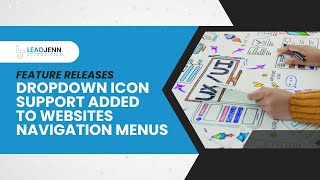New Drop-Down Icons for Navigation Menu for Websites & Funnels- LeadJenn Automations