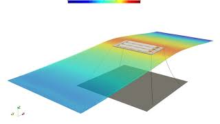 Simulation of a floating PV array by using DualSPHysics