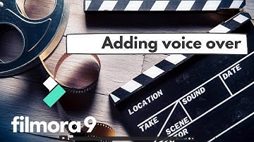 Adding voiceover - Filmora video editing tutorials