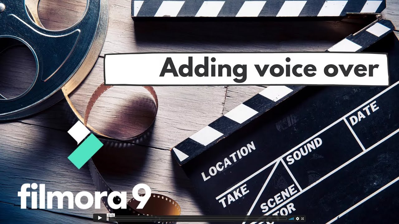 Adding voiceover - Filmora video editing tutorials