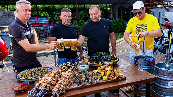 120 ЛИТРОВ ПИВА. ШАШЛЫК ИЗ КРЕВЕТОК. ГОТОВИМ МОРЕПРОДУКТЫ.