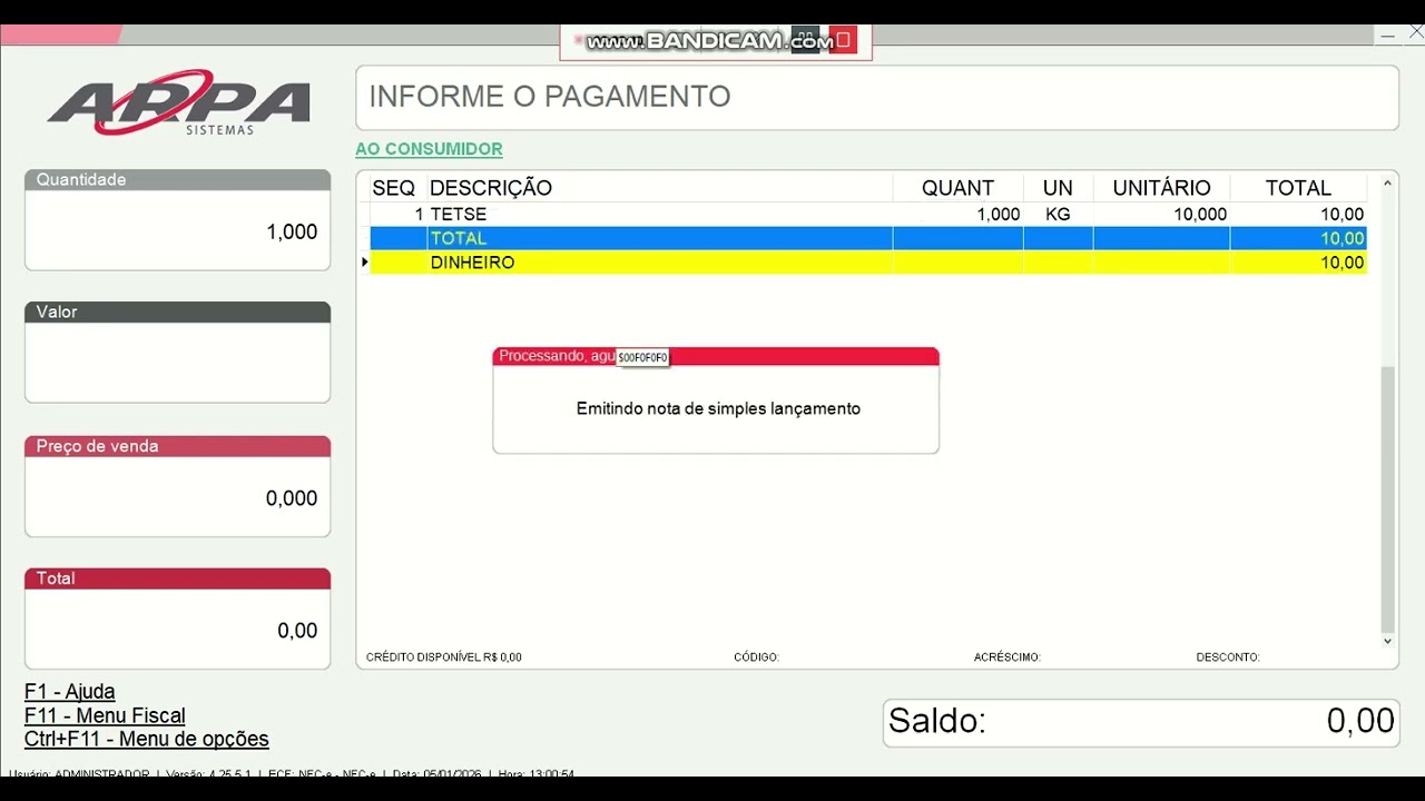 Vendas e cancelamento PDV. ELLO SISTEMAS (74) 9 8808-4001