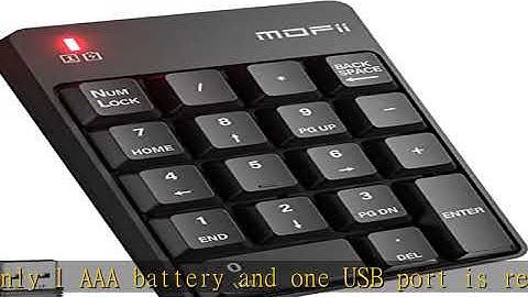 MOFII Wireless Number Pad - 2.4G Numeric Keypad Silent 19 Keys USB Keypads, Portable Financial Acco
