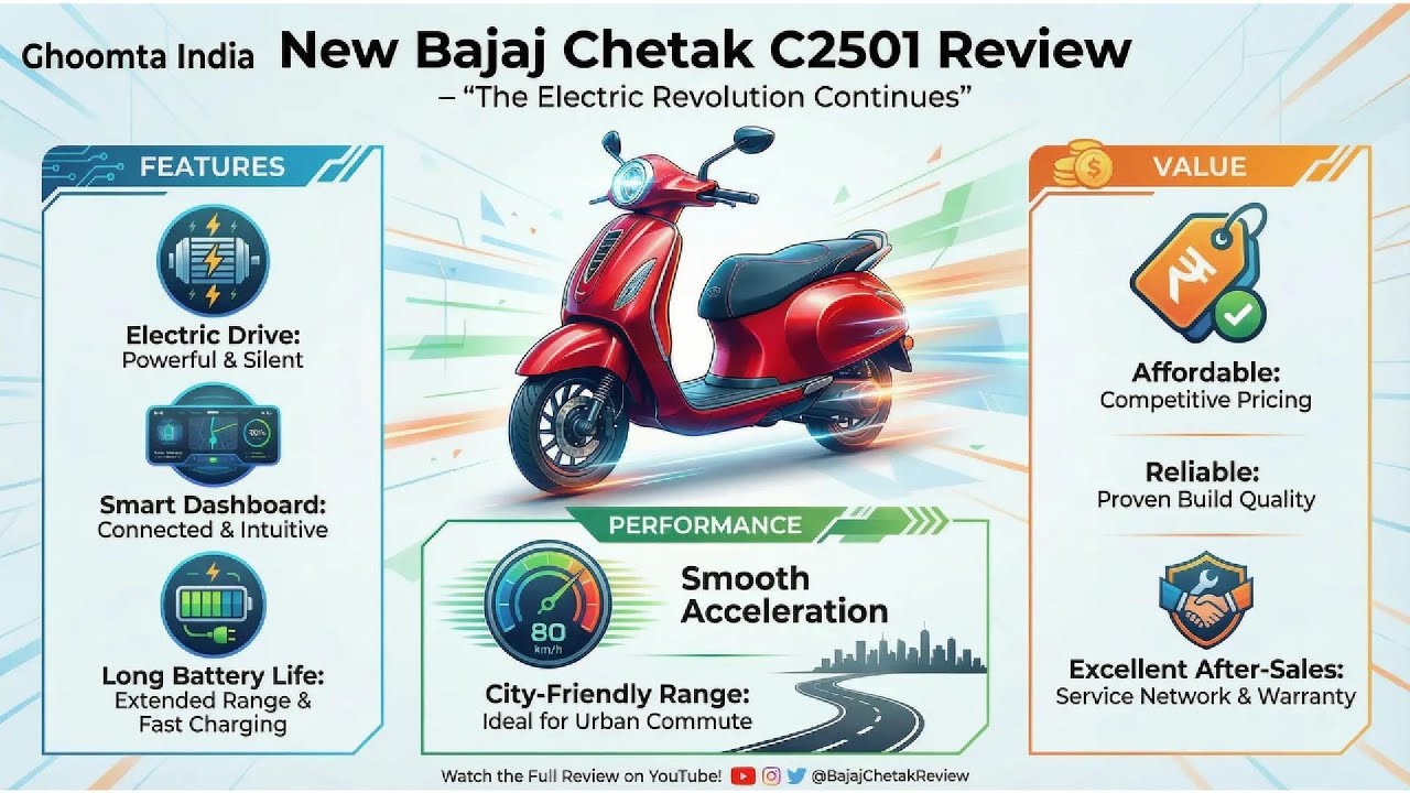 Bajaj Chetak 2501 Review 🔥 | 113km Range | Metal Body | Best Electric Scooter?