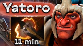 Яторо на Тролле с БФом на 11 минуте! - Yatoro Troll Warlord 7.35 DOTA 2