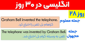 آموزش کامل و آسان جملات معلوم ومجهول در زبان انگلیسی