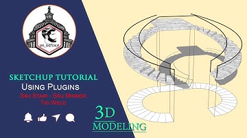 Sketchup tutorial parametric | how to build stairs in sketchup | S4u Stair
