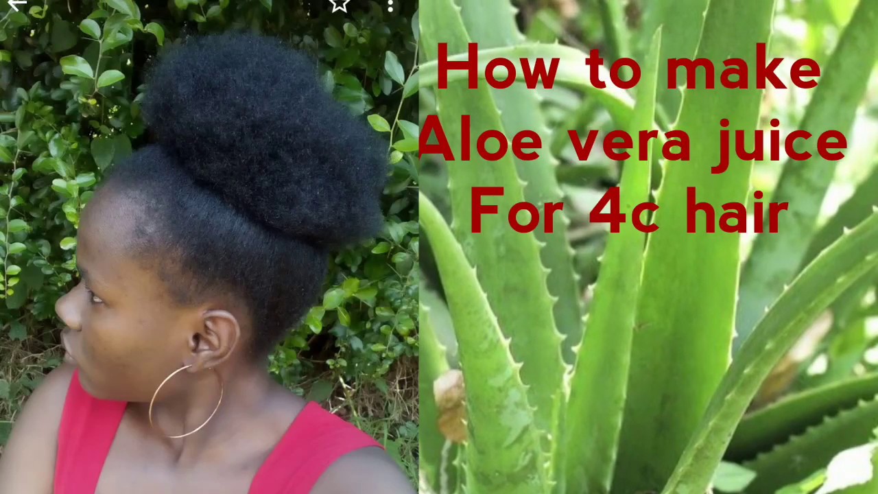 |DYI| HOW TO MAKE ALOE VERA JUICE 🍶 FOR YOUR 4C HAIR 
