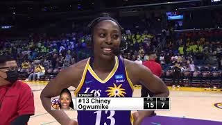 Chiney Ogwumike postgame sideline interview