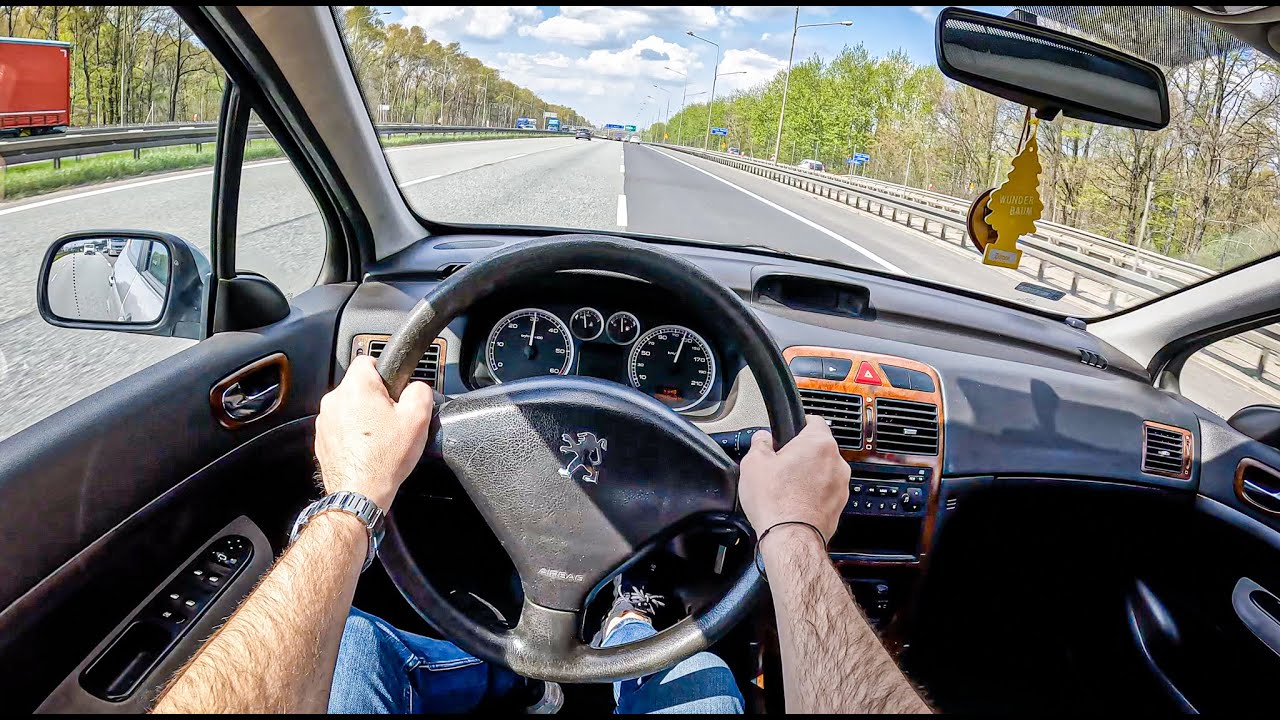 2004 Peugeot 307 [1.4 HDI 8V 68HP] |0-100| POV Test Drive #1228 Joe Black