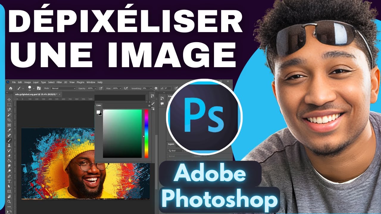Comment Dépixéliser Une Image Sur Photoshop ( En 2025 ) - YouTube