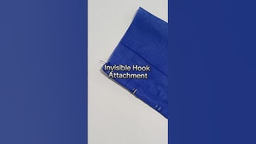 How to stitch invisible blouse hook in sewing machine | Invisible hook stitching