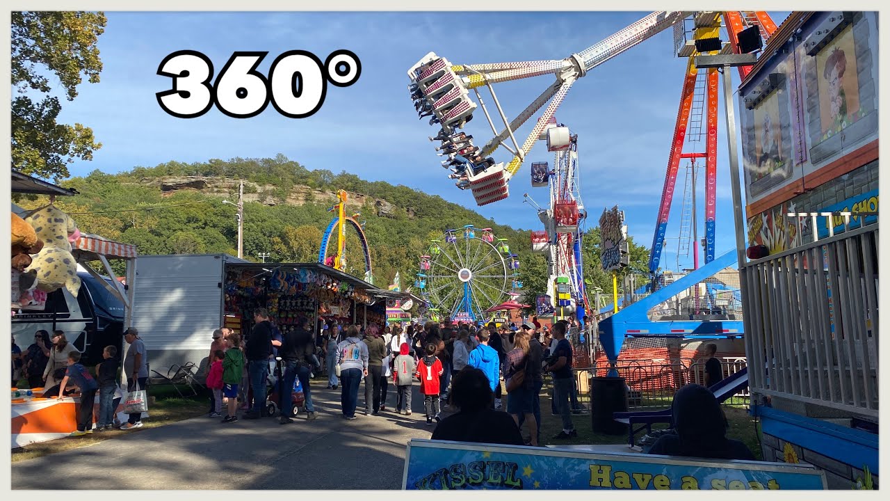 Lancaster Ohio 360° - Moar Midway Amusement Rides - Fairfield County Fair Friday (2025)