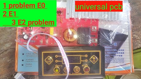 induction universal pcb E2 | induction universal pcb e1 error | induction e0 | induction e1