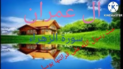 سورة ال عمران..بصوت الشيخ ماجد الزامل