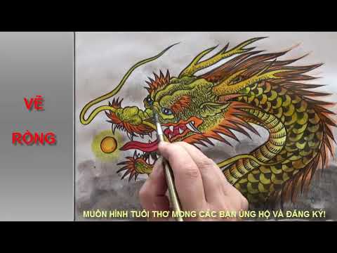 VẼ RỒNG. HÌNH RỒNG ĐẸP. VIDEO VẼ CON RỒNG - DRAWING DRAGON | Foci