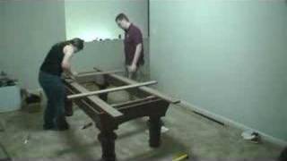 Paul & Christina Lykke build a Pool Table, not in 9.5 hours, but in 9.5 minutes. I got this at Sears, it