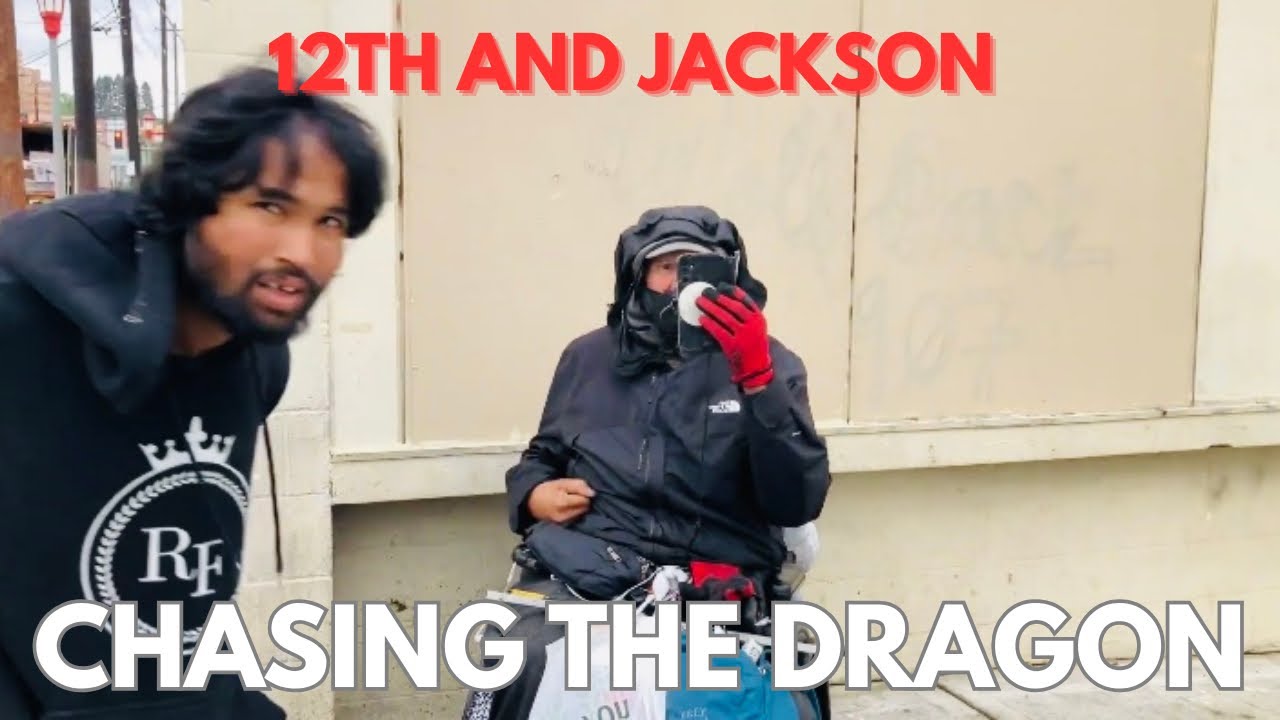 SEATTLE 12th AND JACKSON: OPEN AIR DRUG MARKET | ADDICTS CHASING THE DRAGON