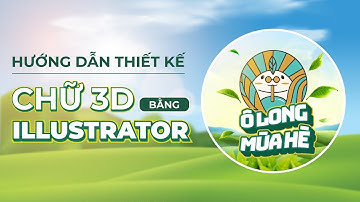 How to create 3D text in illustrator? (Tutorial). Hướng dẫn thiết kế chữ 3D bằng Illustrator.