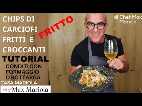 Chips di Carciofi Fritti Croccanti al Formaggio o Bottarga
