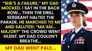 My dad called me a failure at my brother's graduation— Then the Drill Sergeant Froze: “Ma’am… ”