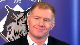 Oldham Unveil Paul Scholes As New Manager - Full Press Conference