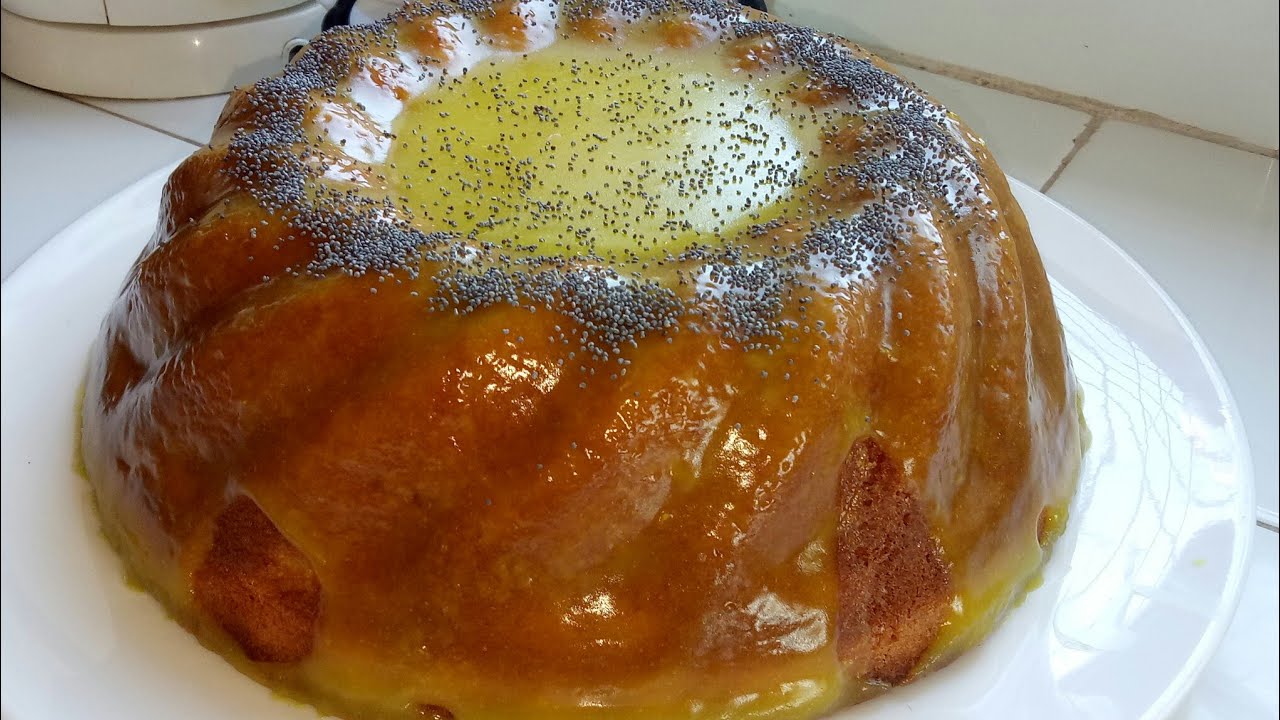 كيكة الليمون الحامض معلكة ومفششفشة بمقادير متوفرة في كل بيت وبصلصة روعة منعشة