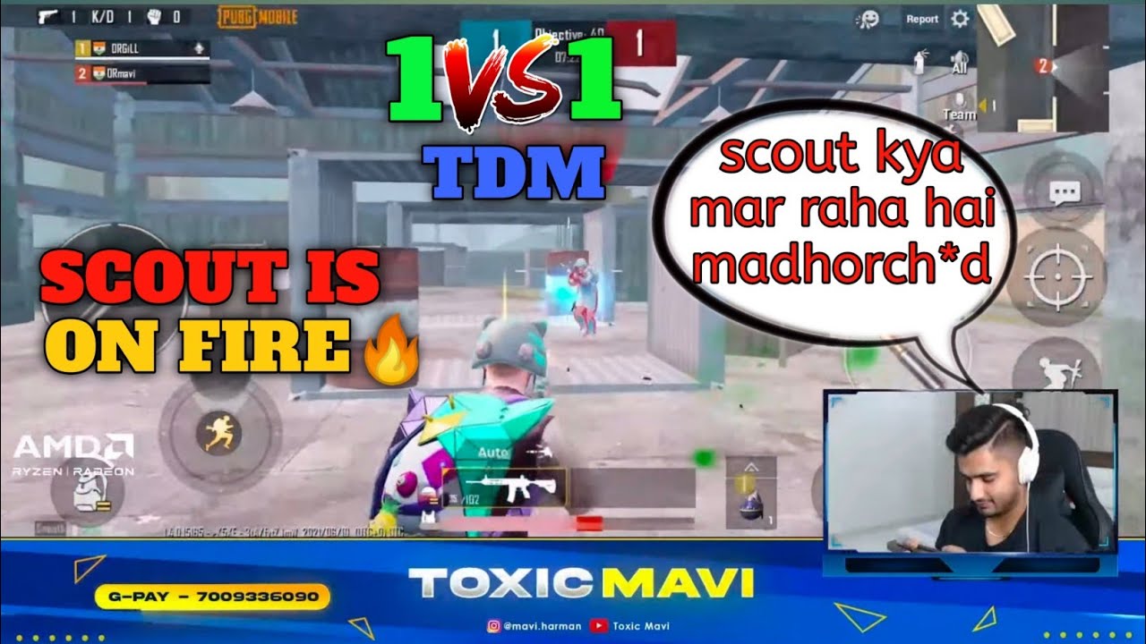 Mavi And Scout 1vs1 TDM Match 😱 | Old Scout Is Back 🔥 - YouTube