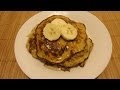 Hot cakes de platano sin harina  desayuno saludable