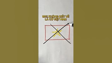 99% không biết vẽ lá cờ VIỆT NAM #art #drawing #vetranh #shorts