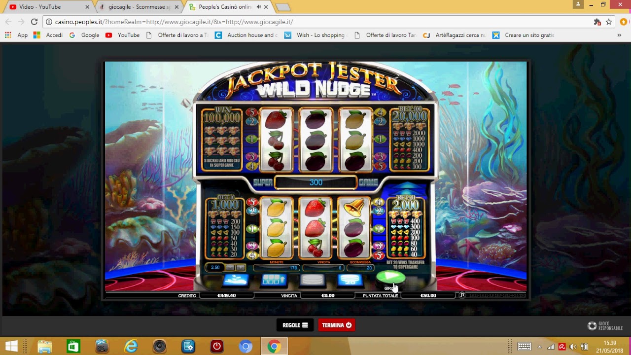 slot jackpot jester wild nudge vincere 4500 euro