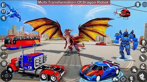 Dragon Robot Transform Game - Android Gameplay