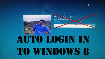 Auto Log In to Windows 8 OS (Remove Entering Password)