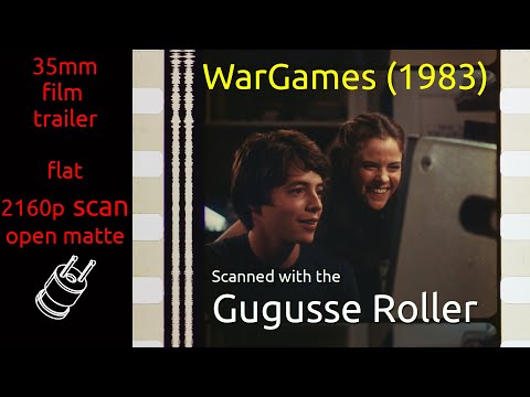 WarGames (1983) 35mm film trailer, flat open matte, 2160p