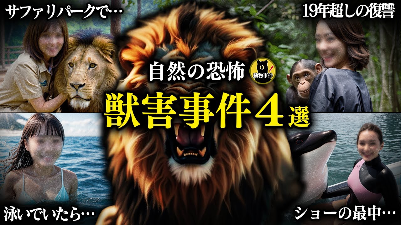 自然の恐怖 動物達による獣害事件4選【総集編】