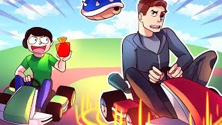 Mario Kart 8 Deluxe Funny Moments: Terroriser 200cc Rage & Nogla Blue Shell Glitch Troll