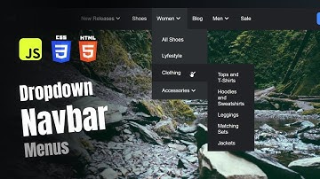 Building a Responsive Navbar with Dropdown Menus | HTML, CSS, JavaScript