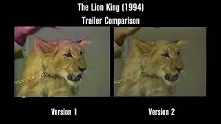 The Lion King Trailer Comparison