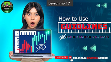 How to use Guidelines and Rulers in CorelDraw | How to Find hidden Objects | in Urdu
