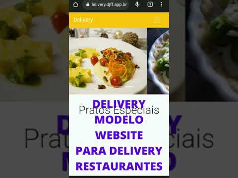 Modelo Website Delivery de Restaurante e Delivery