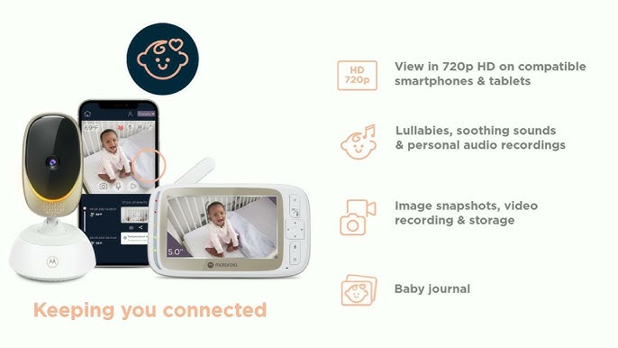 Motorola Nursery  VM 64-2connected baby monitor 2 camera set