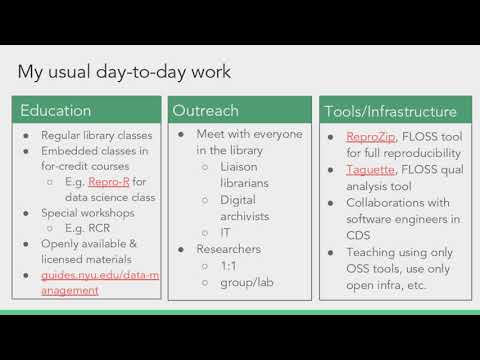 LIBER Webinar: Reproducibility