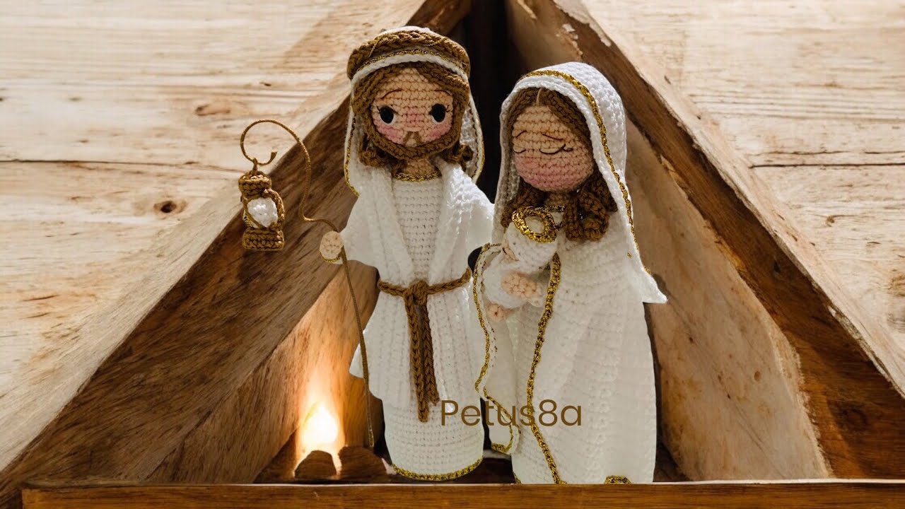 Cómo tejer San José sagrada familia 1er. video Amigurumis by Petus 🌹