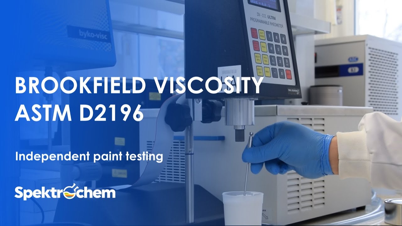 PAINT BROOKFIELD VISCOSITY ASTM D2196 YouTube