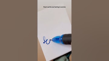 How To Write Cursive- Calligraphy